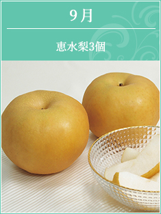 9月 恵水梨3ヶ入